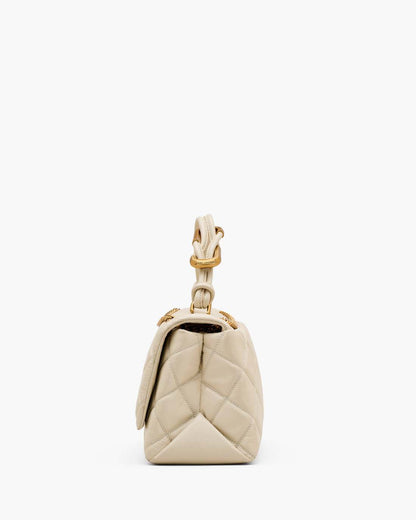 The Quilted Dual Convertible Shoulder Bag Cloud White - Marc Jacobs Premium