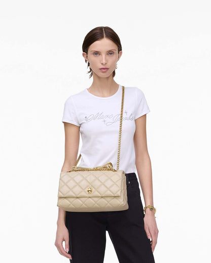 The Quilted Dual Convertible Shoulder Bag Cloud White - Marc Jacobs Premium