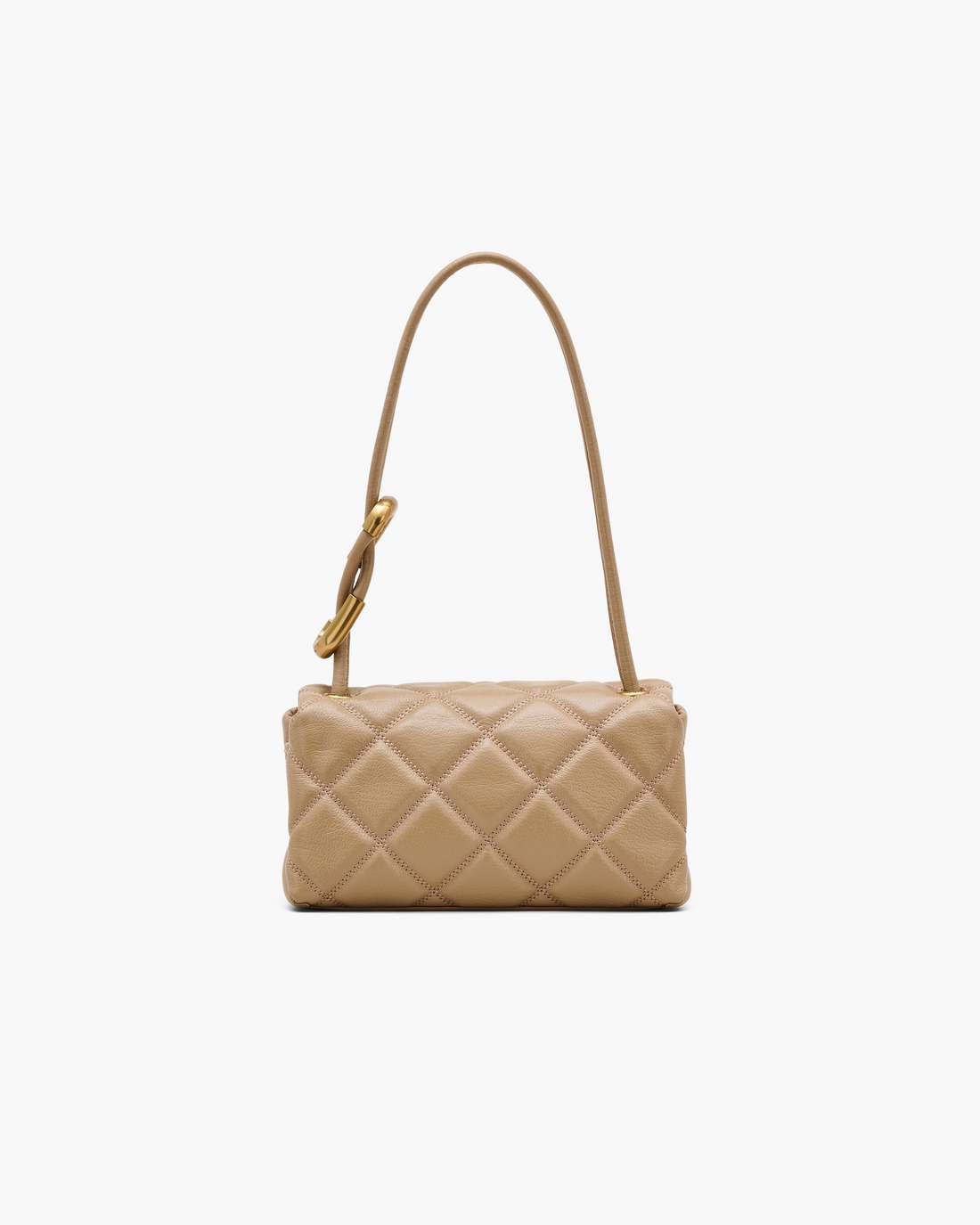 The Quilted Mini Dual Shoulder Bag Camel - Marc Jacobs New