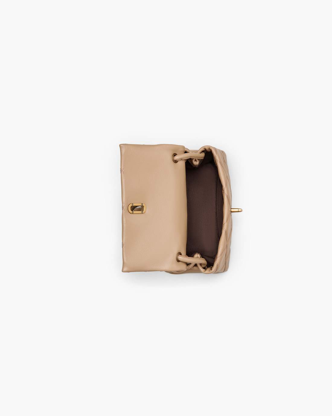 The Quilted Mini Dual Shoulder Bag Camel - Marc Jacobs New