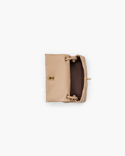 The Quilted Mini Dual Shoulder Bag Camel - Marc Jacobs New