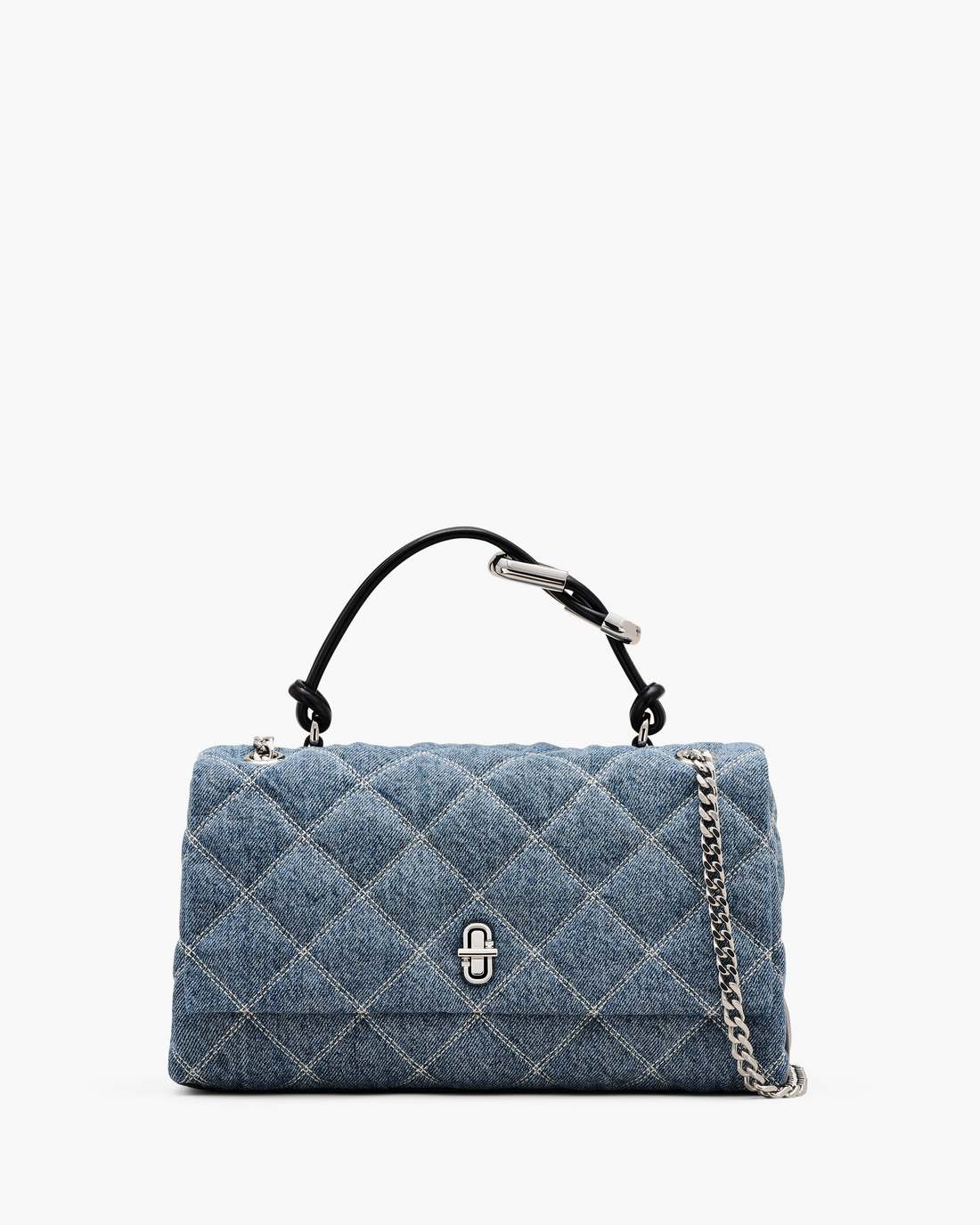The Quilted Denim Dual Convertible Shoulder Bag Light Wash Indigo - Marc Jacobs Featured