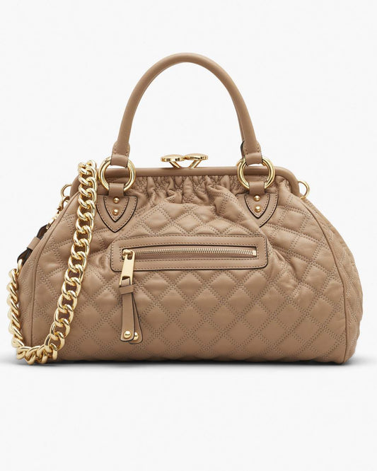 Re-Edition Quilted Leather Stam Bag Camel - Marc Jacobs Recommended