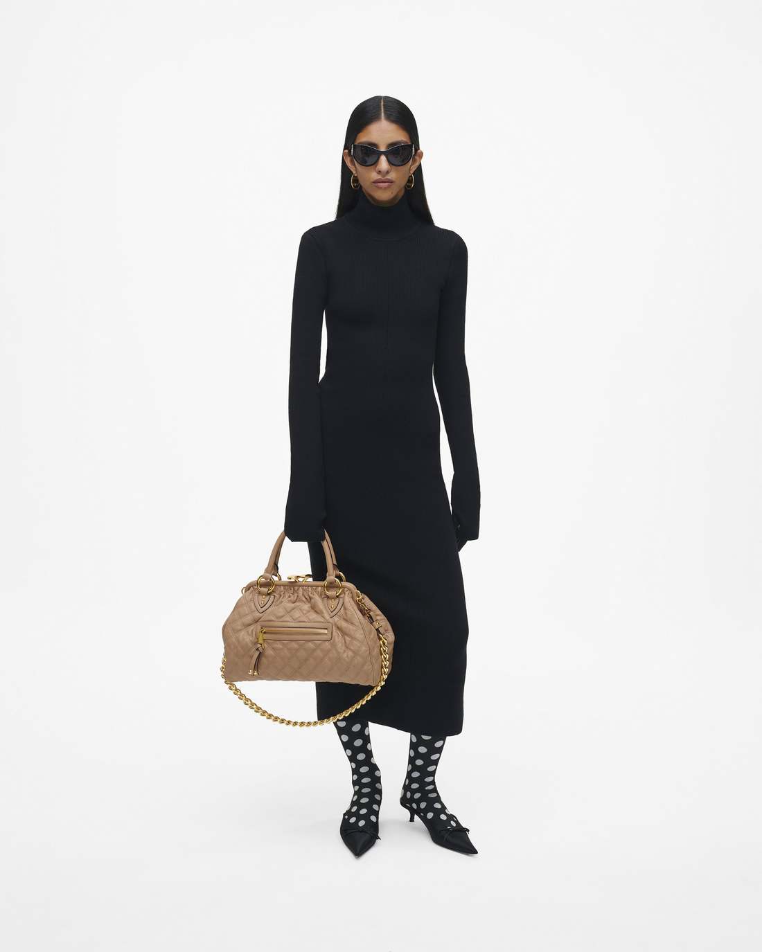 Re-Edition Quilted Leather Stam Bag Camel - Marc Jacobs Recommended