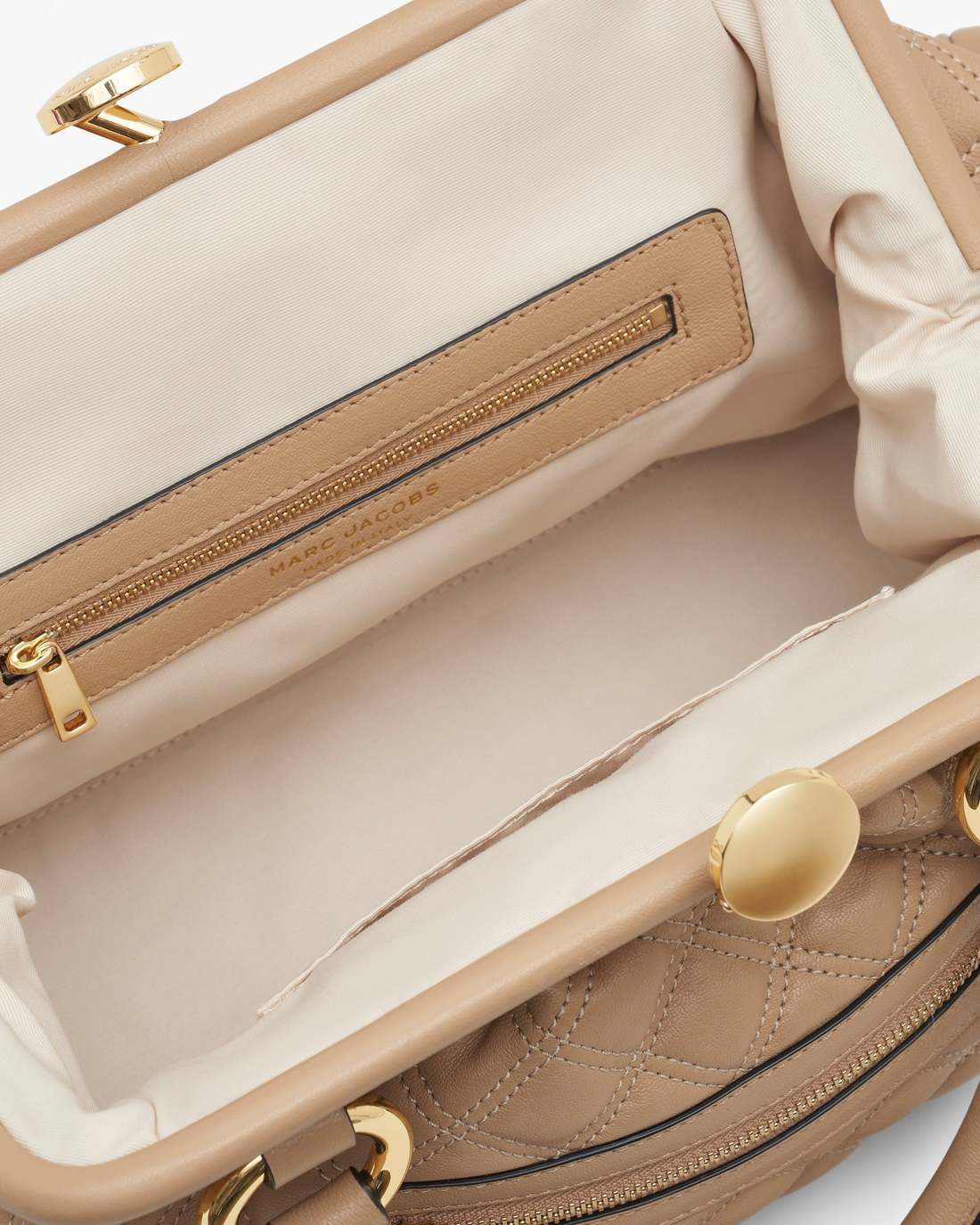 Re-Edition Quilted Leather Stam Bag Camel - Marc Jacobs Recommended