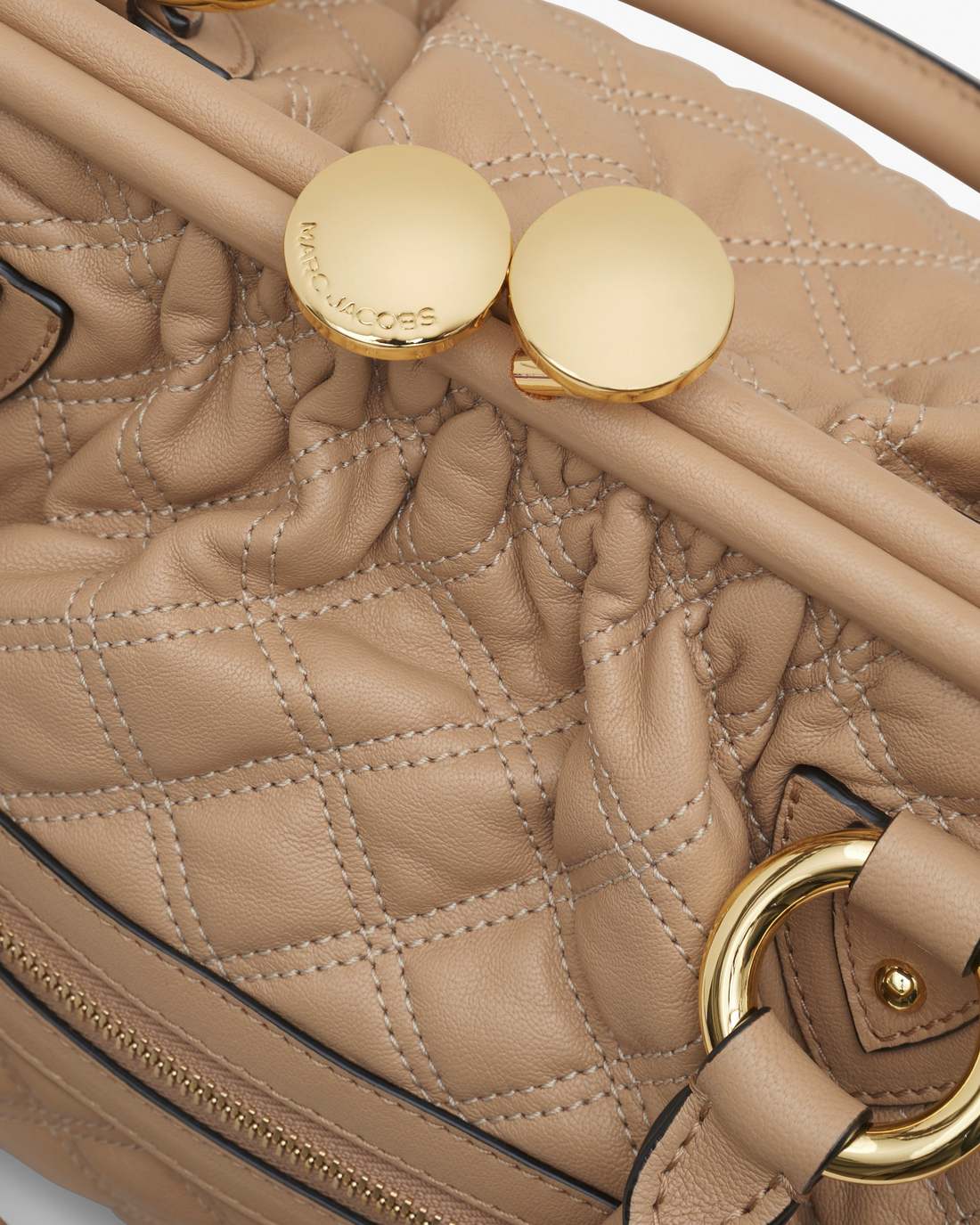 Re-Edition Quilted Leather Stam Bag Camel - Marc Jacobs Recommended