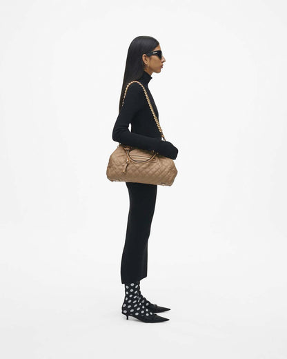 Re-Edition Quilted Leather Stam Bag Camel - Marc Jacobs Recommended