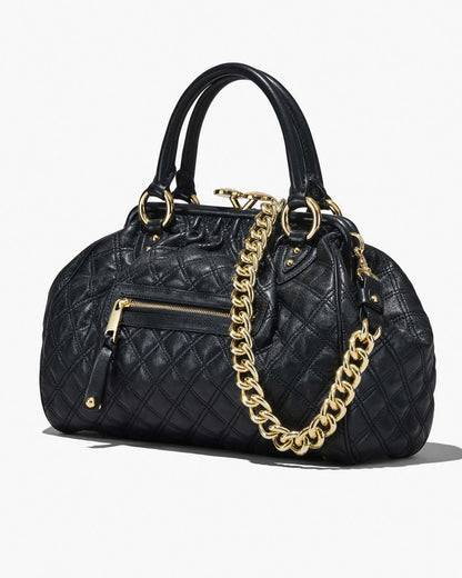Re-Edition Quilted Leather Stam Bag Black - Marc Jacobs Exclusive