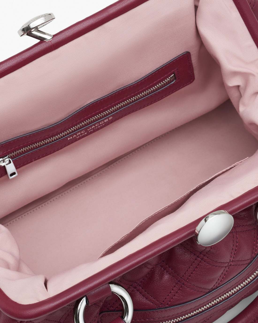 Re-Edition Quilted Leather Stam Bag Cherry - Marc Jacobs Signature