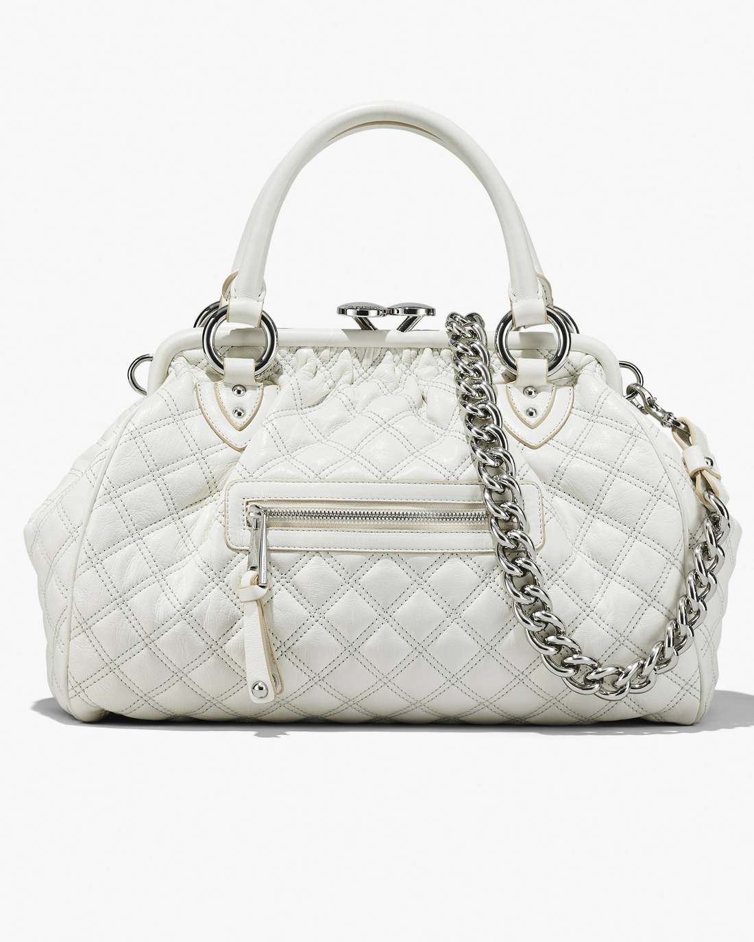 Re-Edition Quilted Leather Stam Bag Cloud White - Marc Jacobs Premium