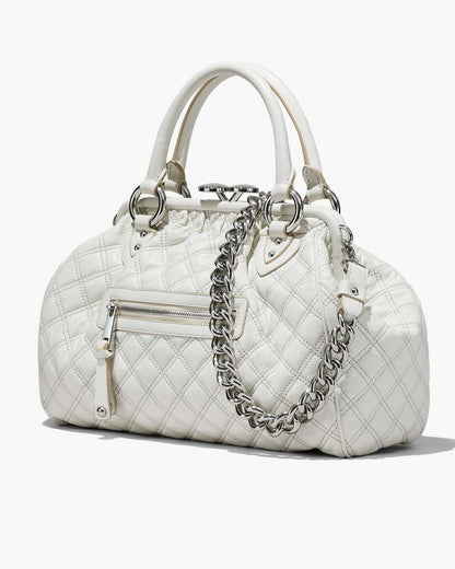 Re-Edition Quilted Leather Stam Bag Cloud White - Marc Jacobs Premium