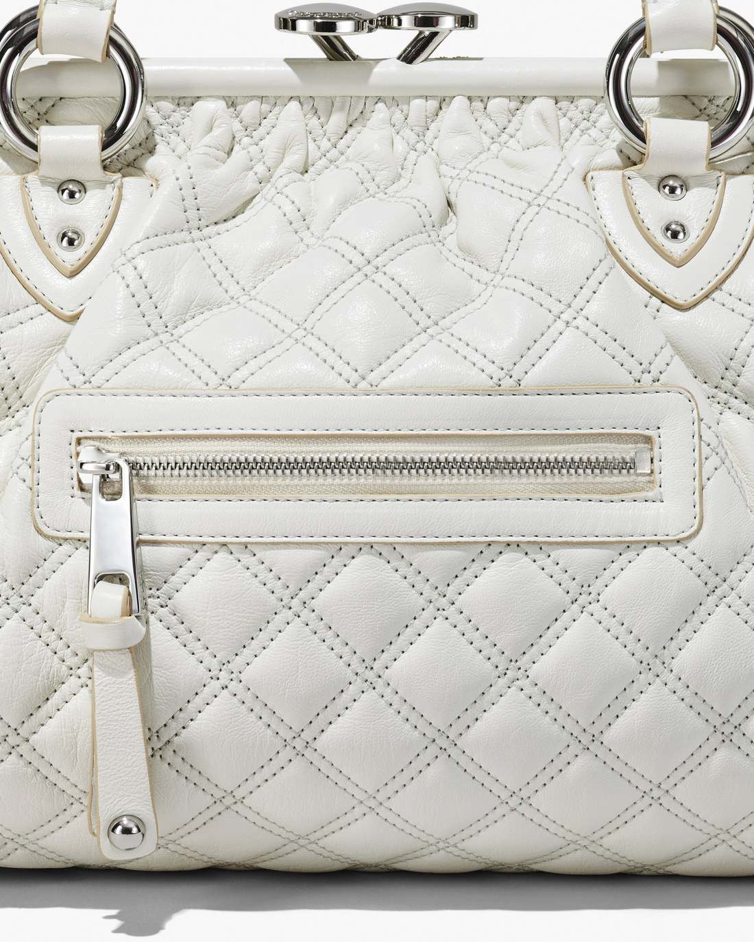 Re-Edition Quilted Leather Stam Bag Cloud White - Marc Jacobs Premium