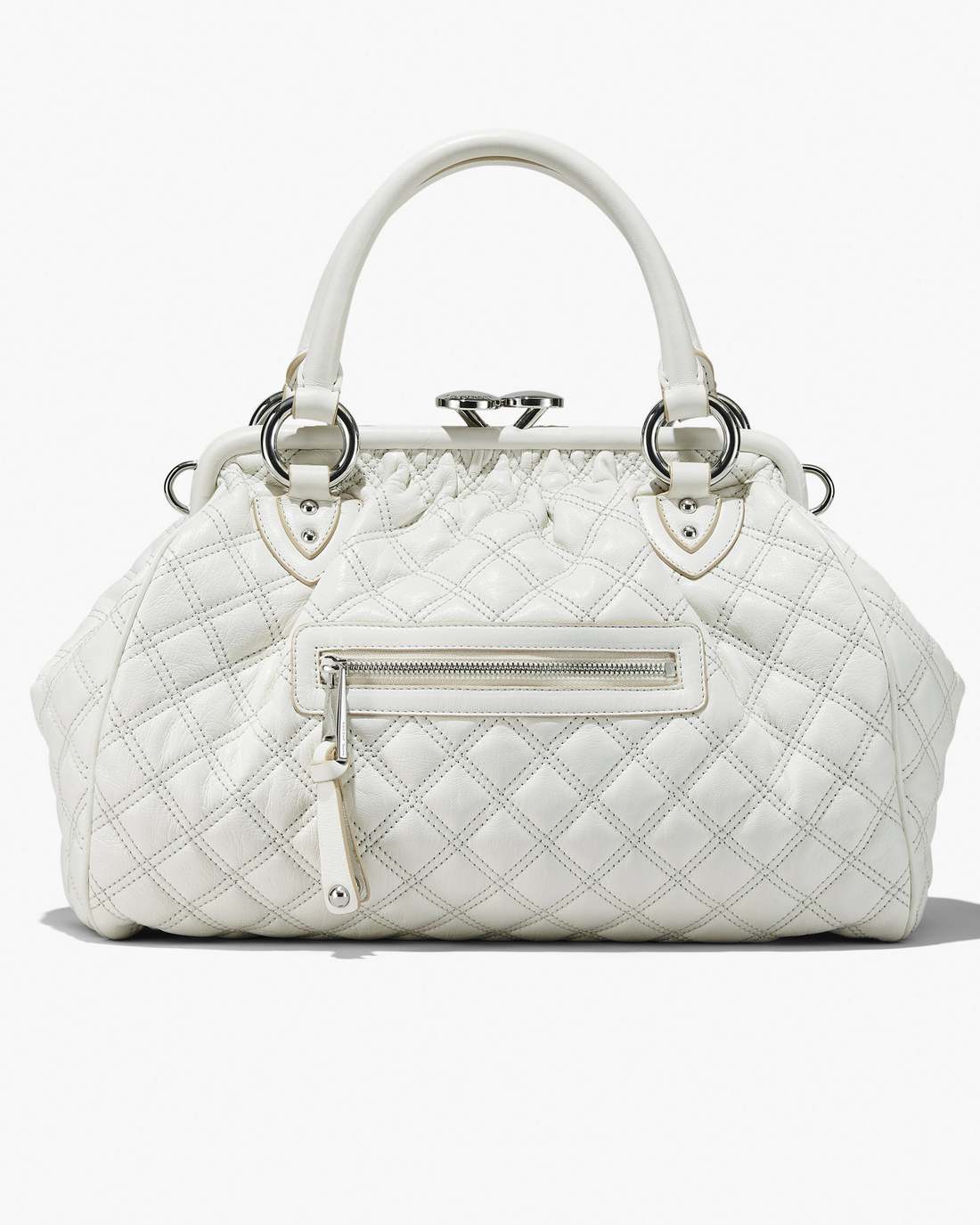 Re-Edition Quilted Leather Stam Bag Cloud White - Marc Jacobs Premium