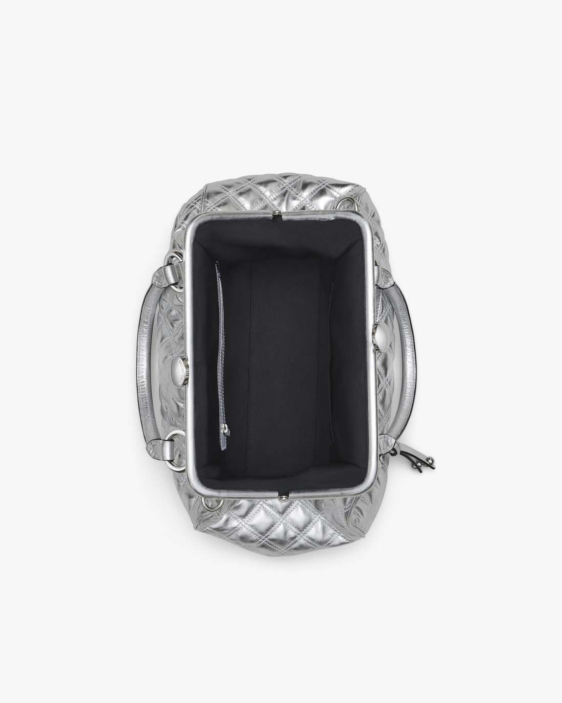 Re-Edition Quilted Metallic Leather Stam Bag Silver - Marc Jacobs New