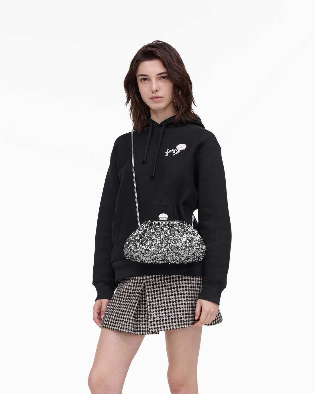 The Sequin Glam Small Clutch Silver - Marc Jacobs Trending