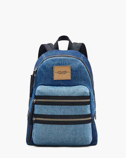 The Biker Colorblock Denim Large Backpack Indigo Multi - Marc Jacobs Exclusive