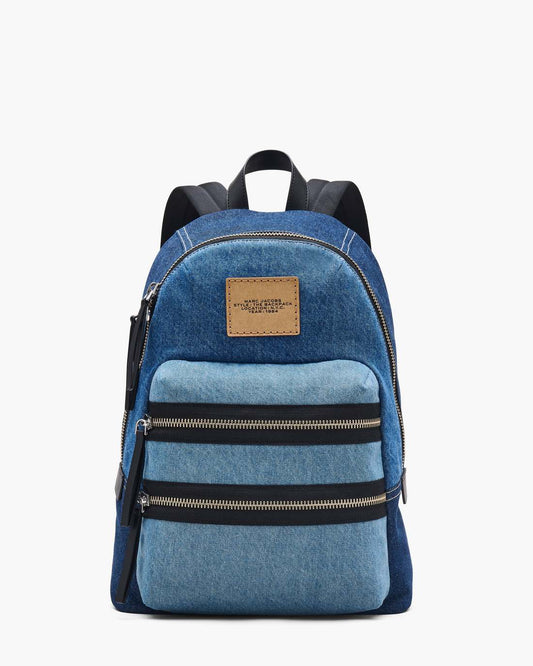 The Biker Colorblock Denim Large Backpack Indigo Multi - Marc Jacobs Exclusive