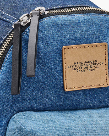 The Biker Colorblock Denim Large Backpack Indigo Multi - Marc Jacobs Exclusive