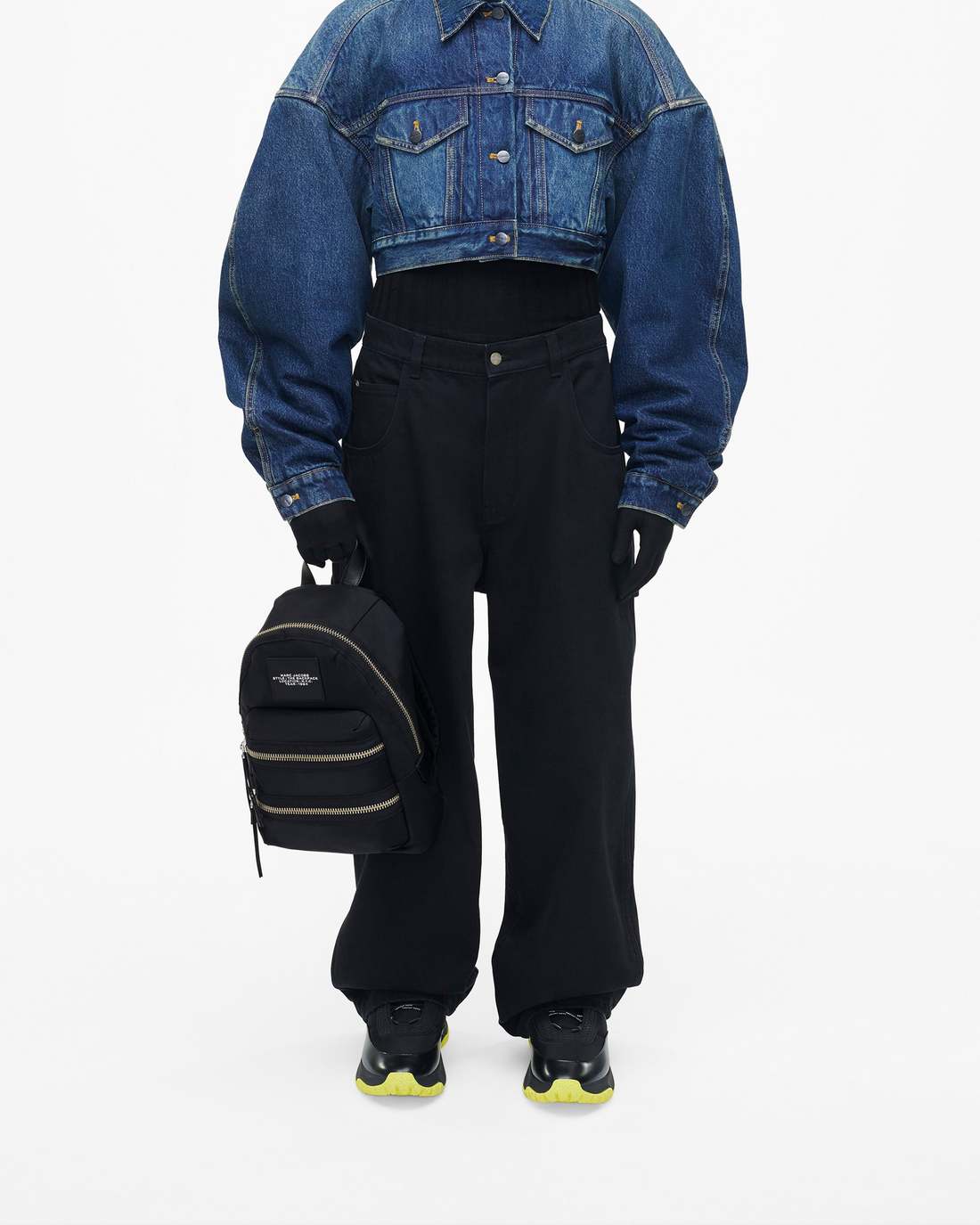 The Biker Nylon Medium Backpack Black - Marc Jacobs New