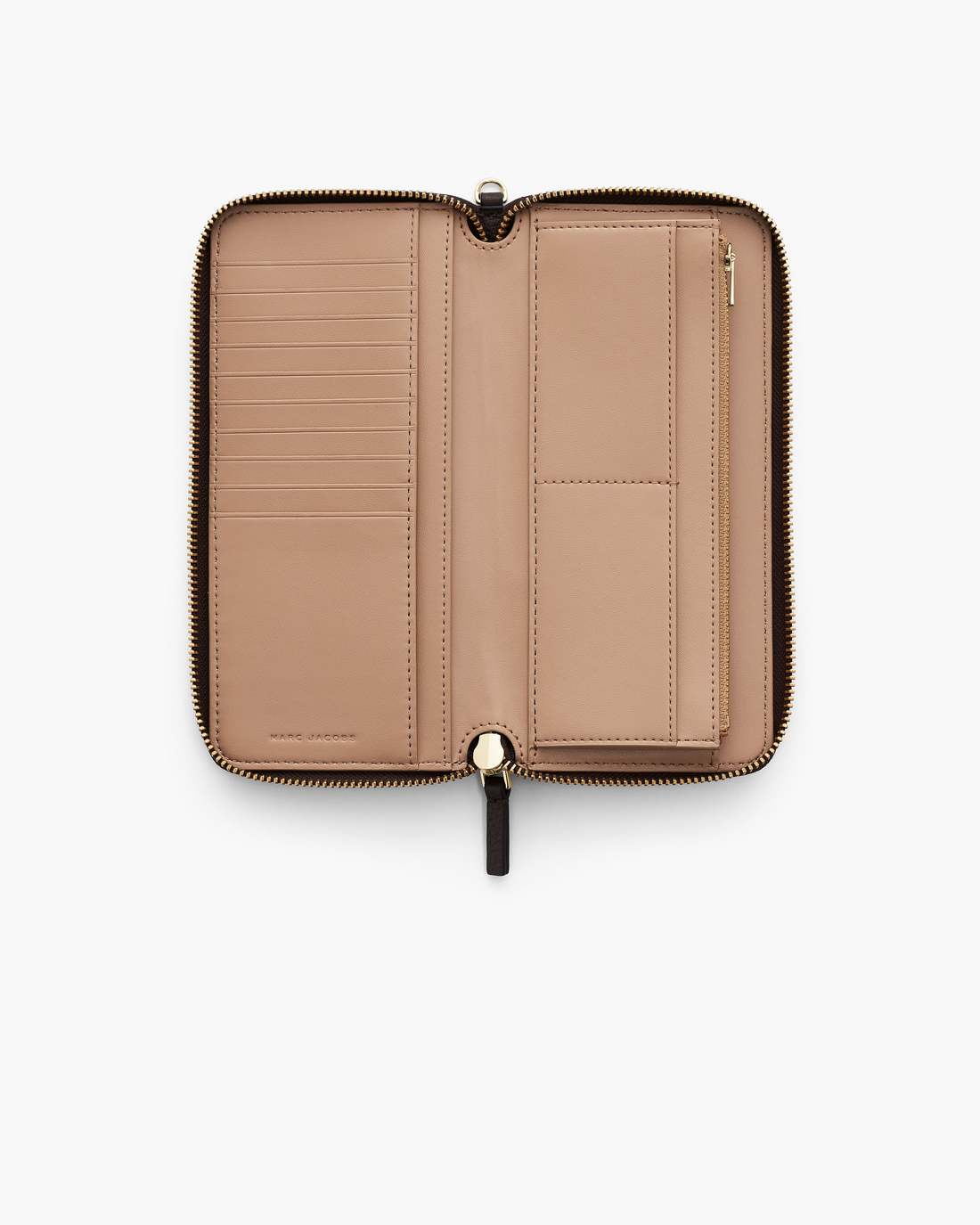 The Leather Continental Wallet Ganache - Marc Jacobs New