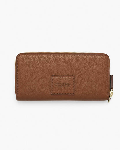 The Leather Continental Wallet Argan Oil - Marc Jacobs Signature