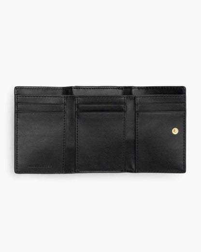 The Leather Trifold Wallet Black - Marc Jacobs New