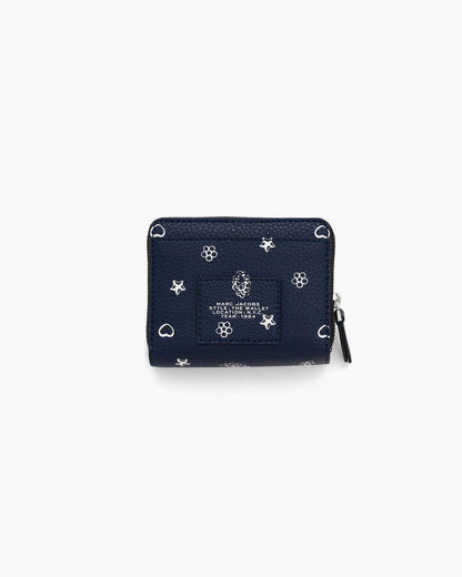The Bandana Mini Compact Wallet Navy Multi - Marc Jacobs Featured