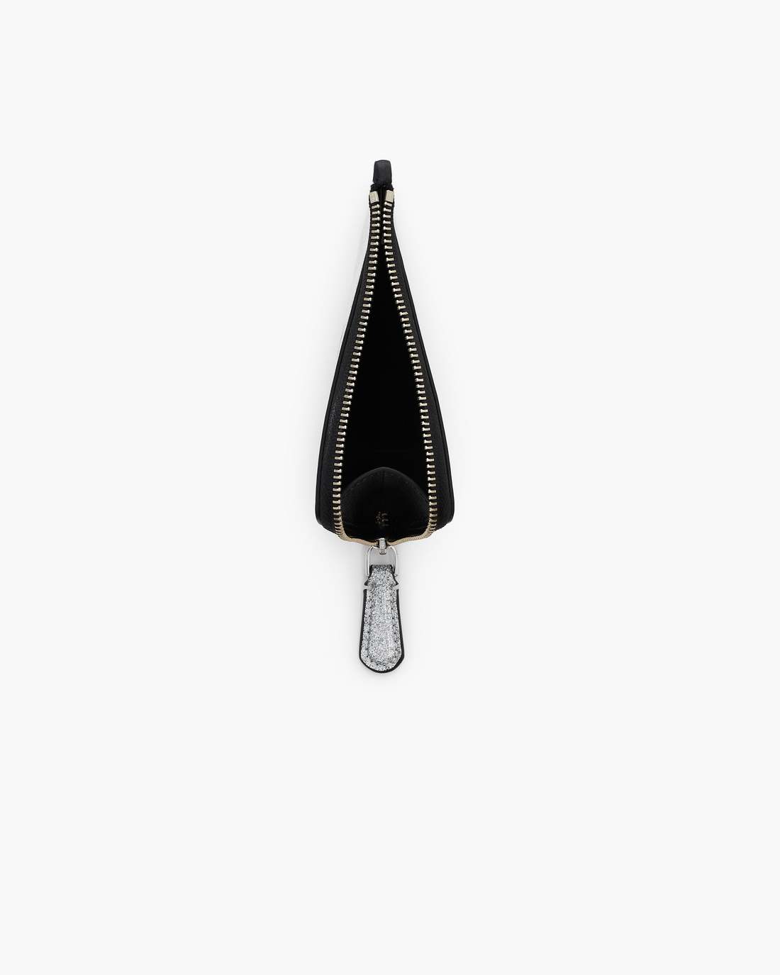 The Coated Glitter Everyday Top Zip Charm Wallet Silver - Marc Jacobs Recommended