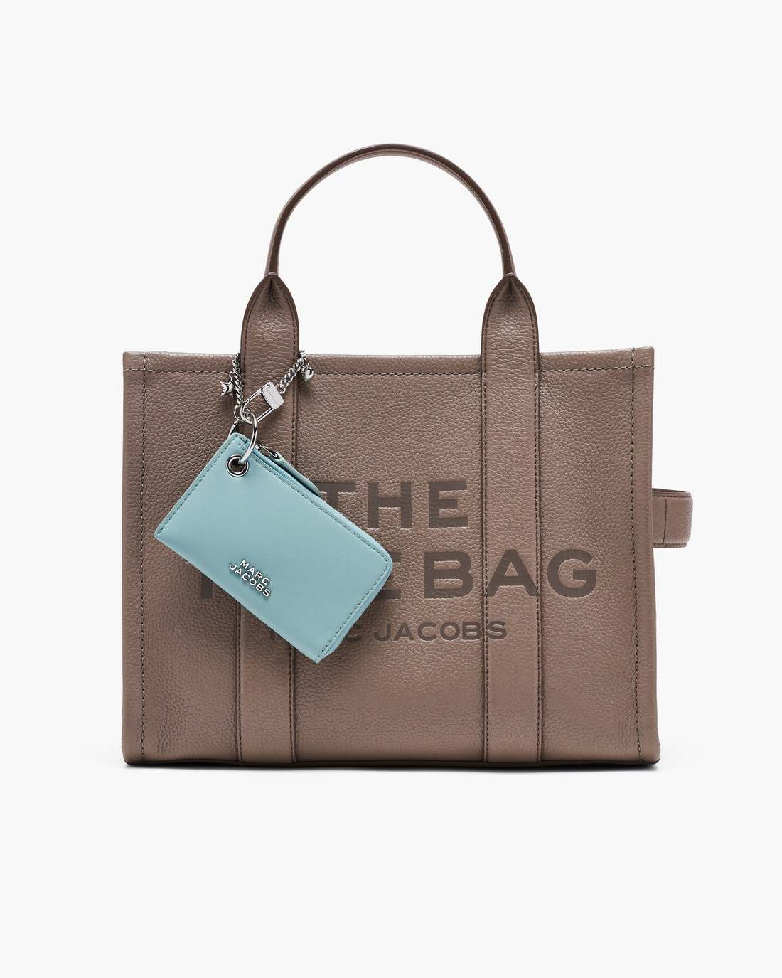 The Everyday Top Zip Charm Wallet Sky Blue - Marc Jacobs Signature