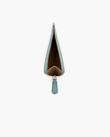 The Everyday Top Zip Charm Wallet Sky Blue - Marc Jacobs Signature