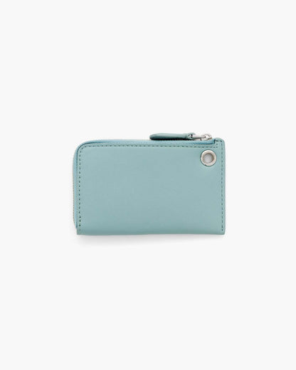 The Everyday Top Zip Charm Wallet Sky Blue - Marc Jacobs Signature