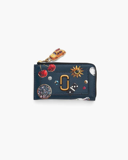 The Trinket Utility Snapshot Top Zip Multi Wallet Navy Multi - Marc Jacobs Featured