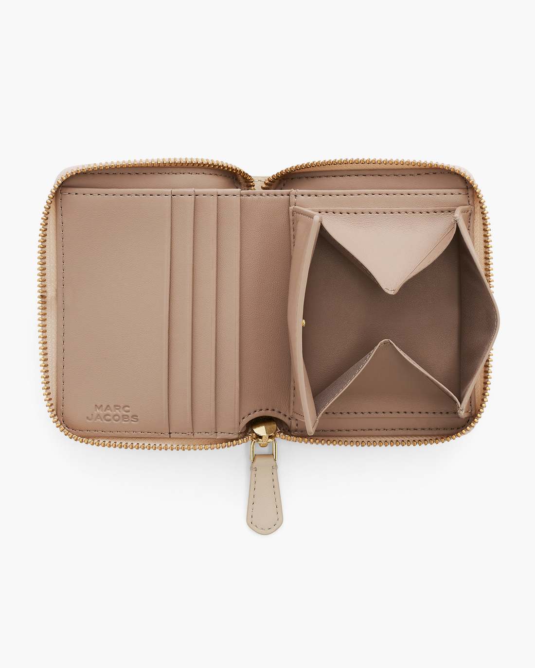 The Everyday Slim Compact Wallet Cloud White - Marc Jacobs New