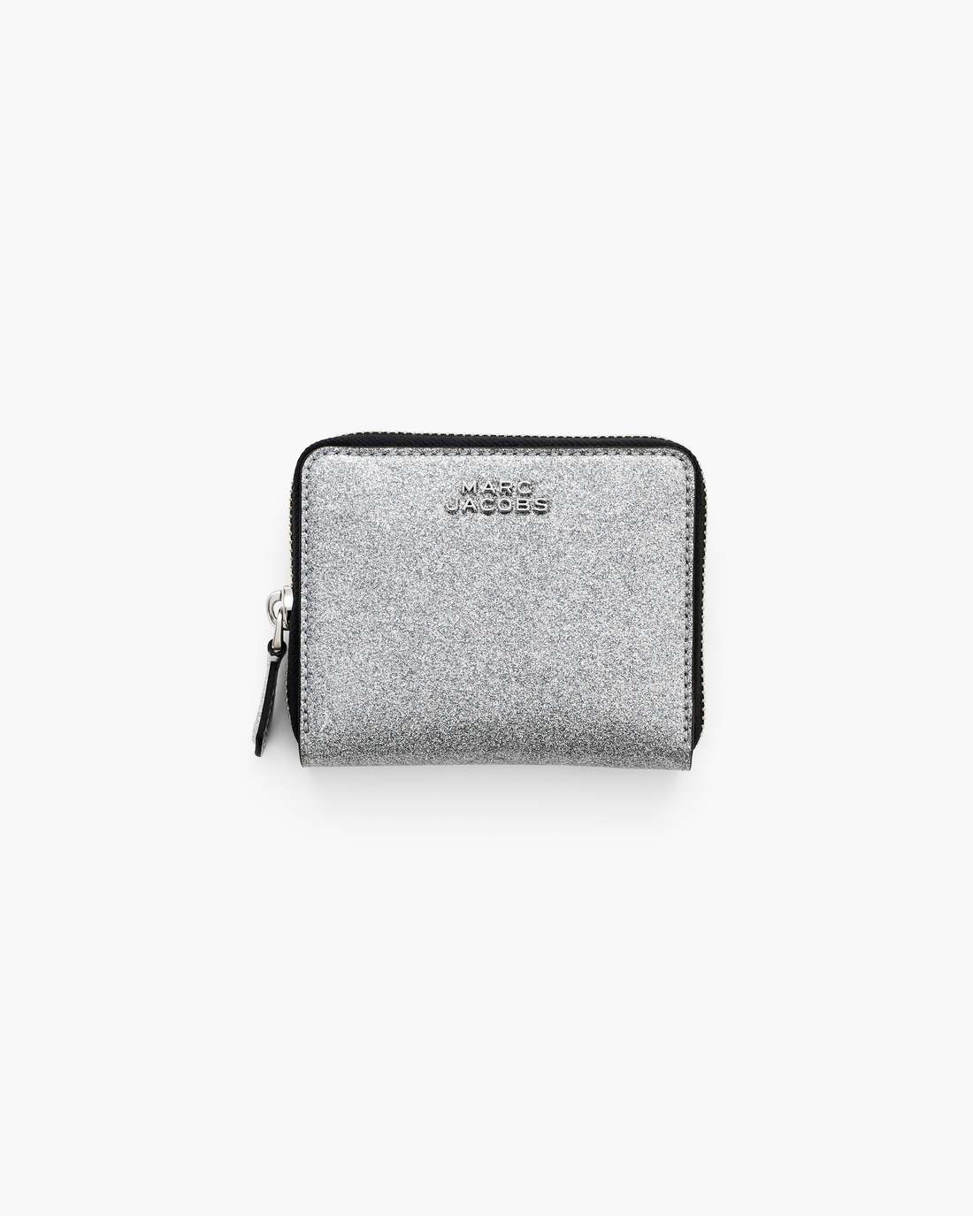 The Coated Glitter Everyday Slim Compact Wallet Silver - Marc Jacobs Popular