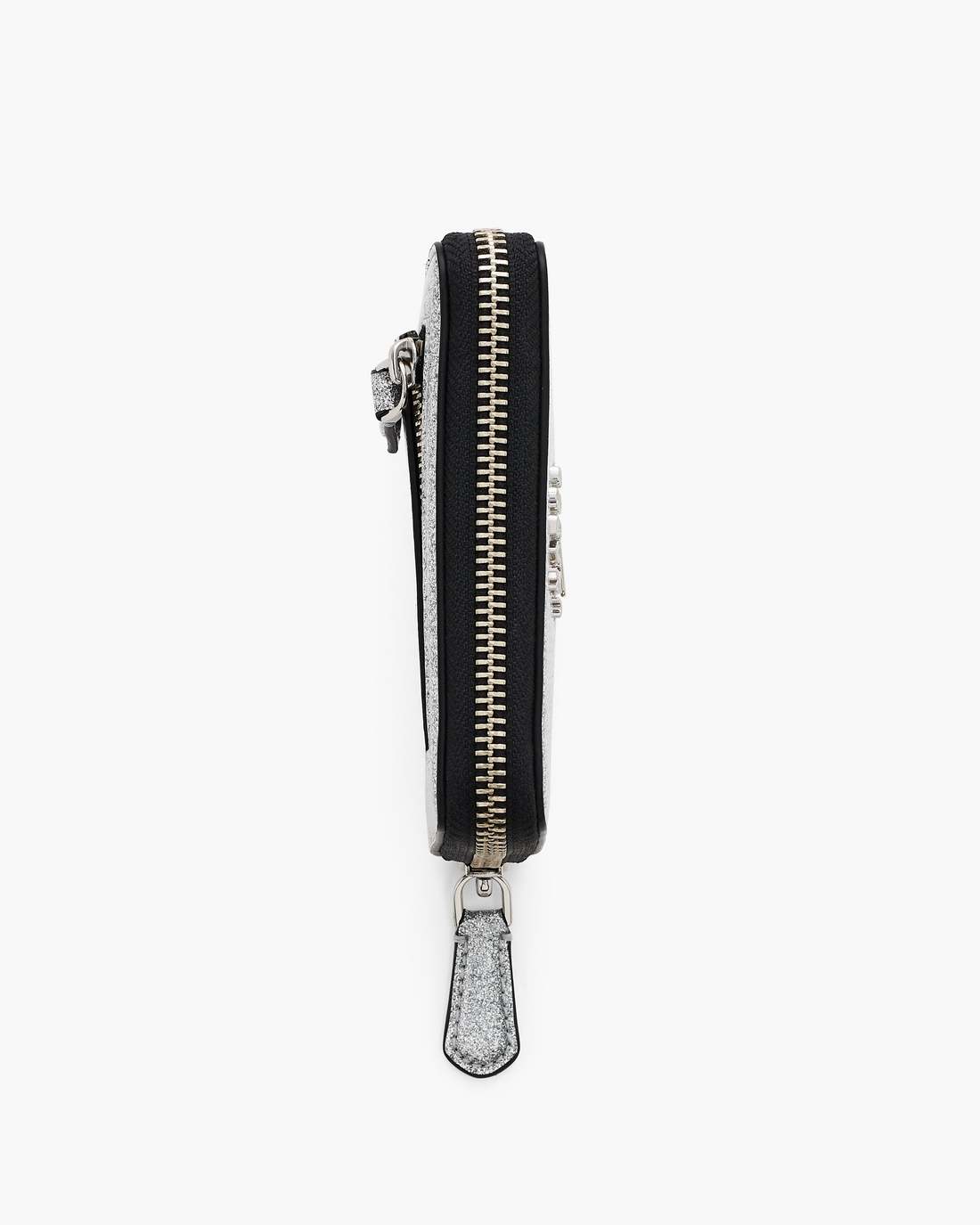 The Coated Glitter Everyday Slim Compact Wallet Silver - Marc Jacobs Popular