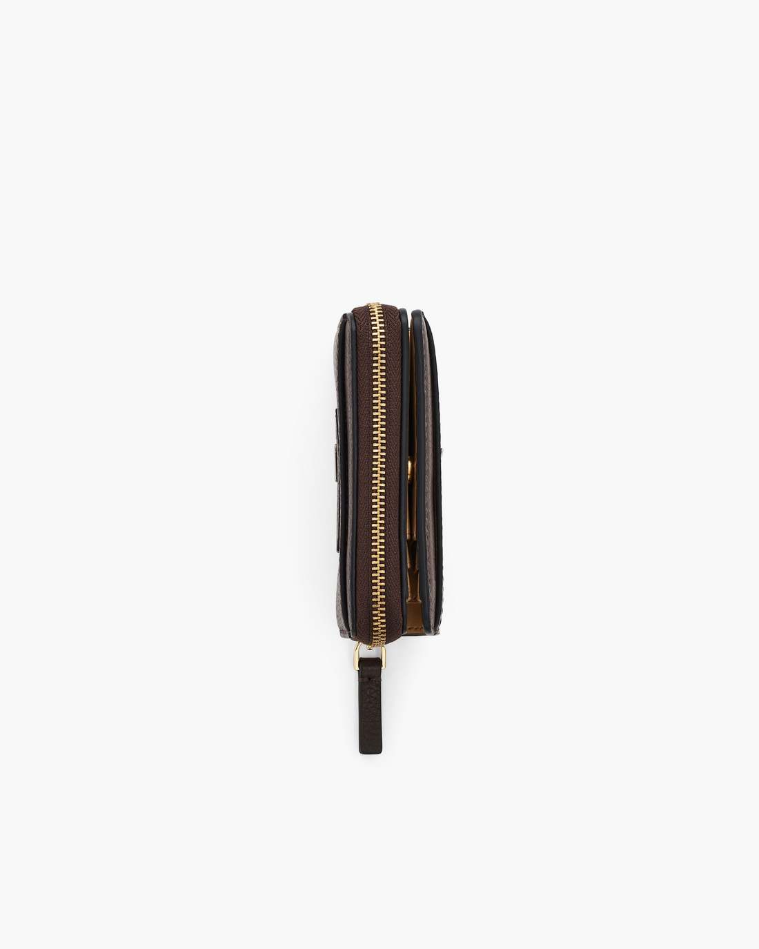 The Leather Mini Compact Wallet Ganache - Marc Jacobs Signature