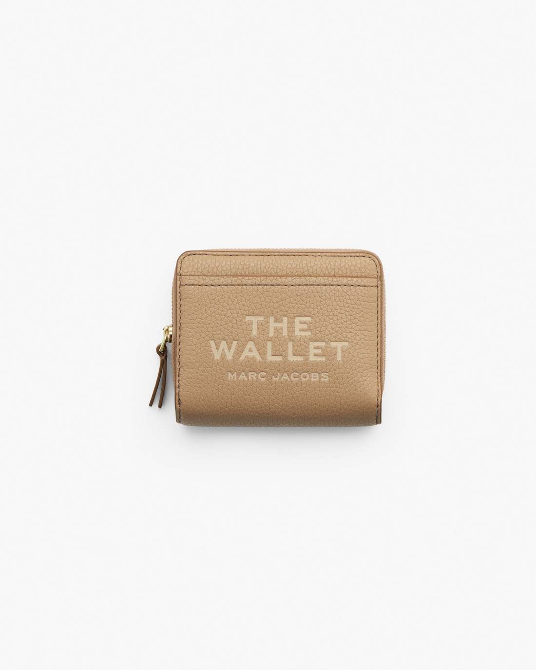 The Leather Mini Compact Wallet Camel - Marc Jacobs New