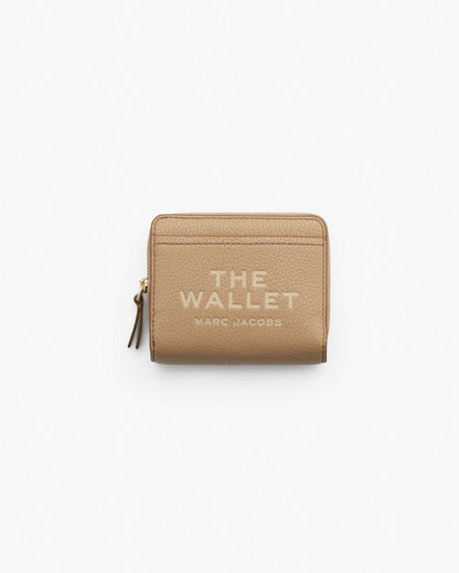 The Leather Mini Compact Wallet Camel - Marc Jacobs New
