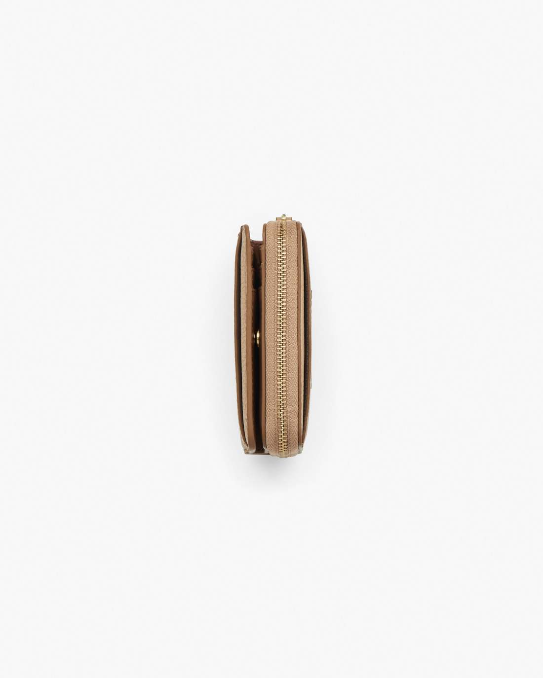 The Leather Mini Compact Wallet Camel - Marc Jacobs New