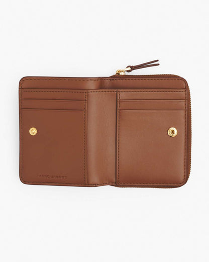 The Leather Mini Compact Wallet Argan Oil - Marc Jacobs Popular