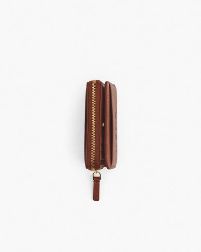 The Leather Mini Compact Wallet Argan Oil - Marc Jacobs Popular