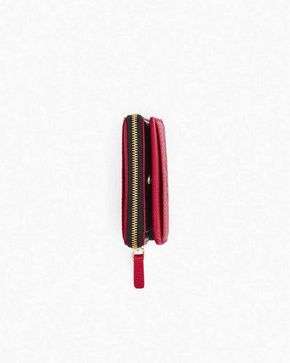 The Leather Mini Compact Wallet True Red - Marc Jacobs Popular
