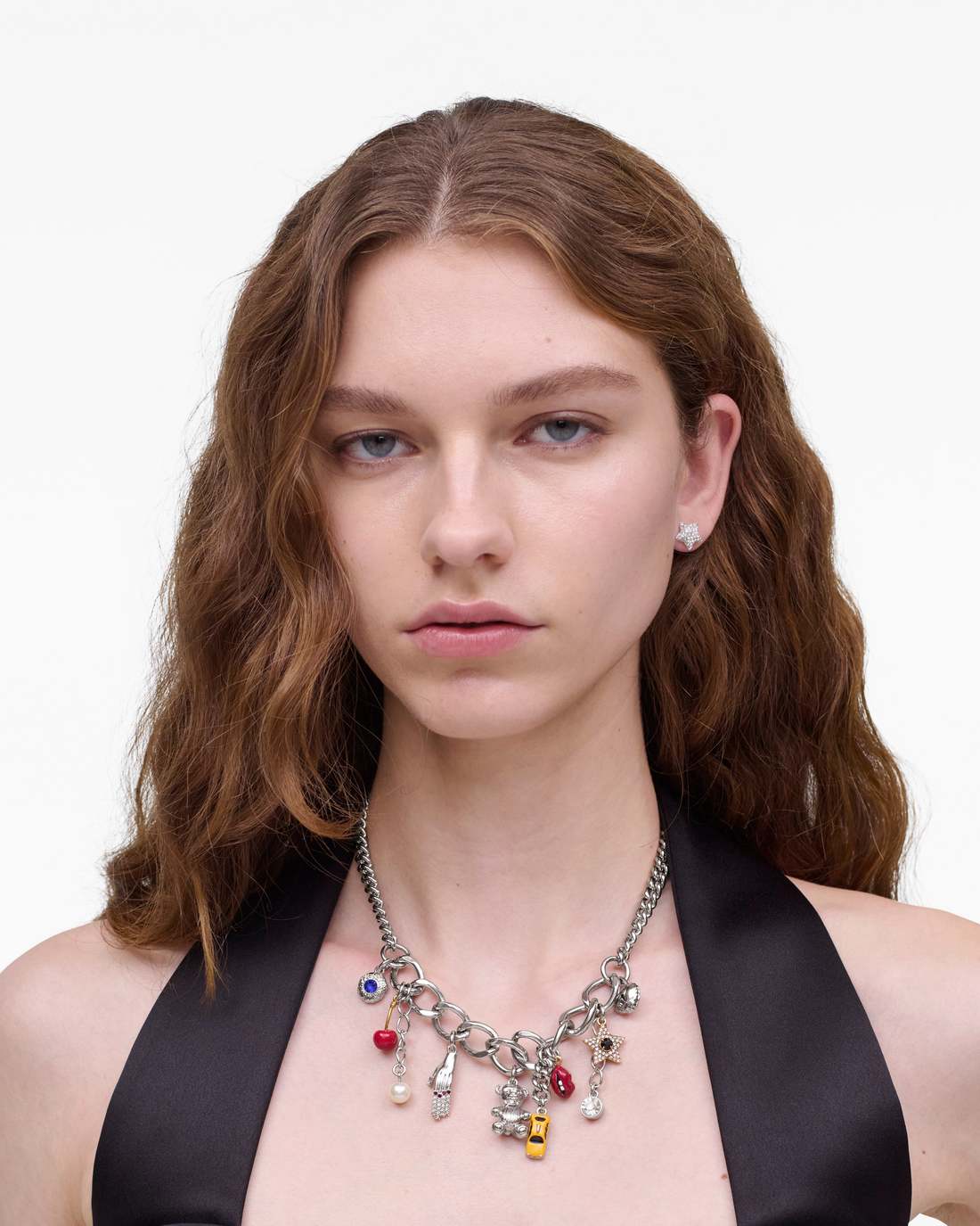 The Trinket Charm Necklace Silver/Multi - Marc Jacobs New