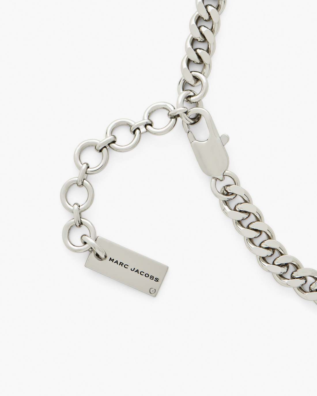The Mini Icon Charm Necklace Light Antique Silver - Marc Jacobs Signature