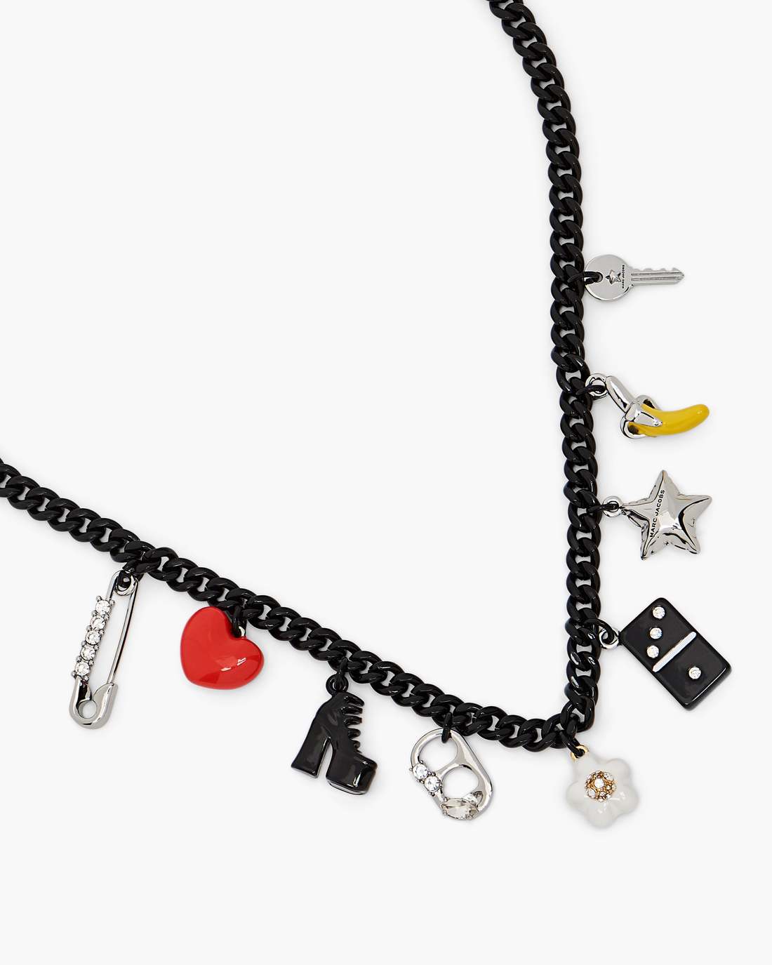 The Collector Charm Necklace Black Multi - Marc Jacobs New