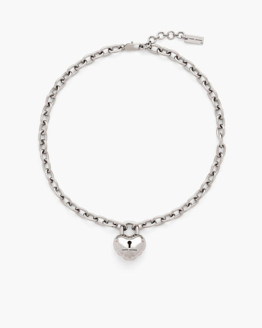 The Heart Balloon Necklace Light Antique Silver - Marc Jacobs Featured