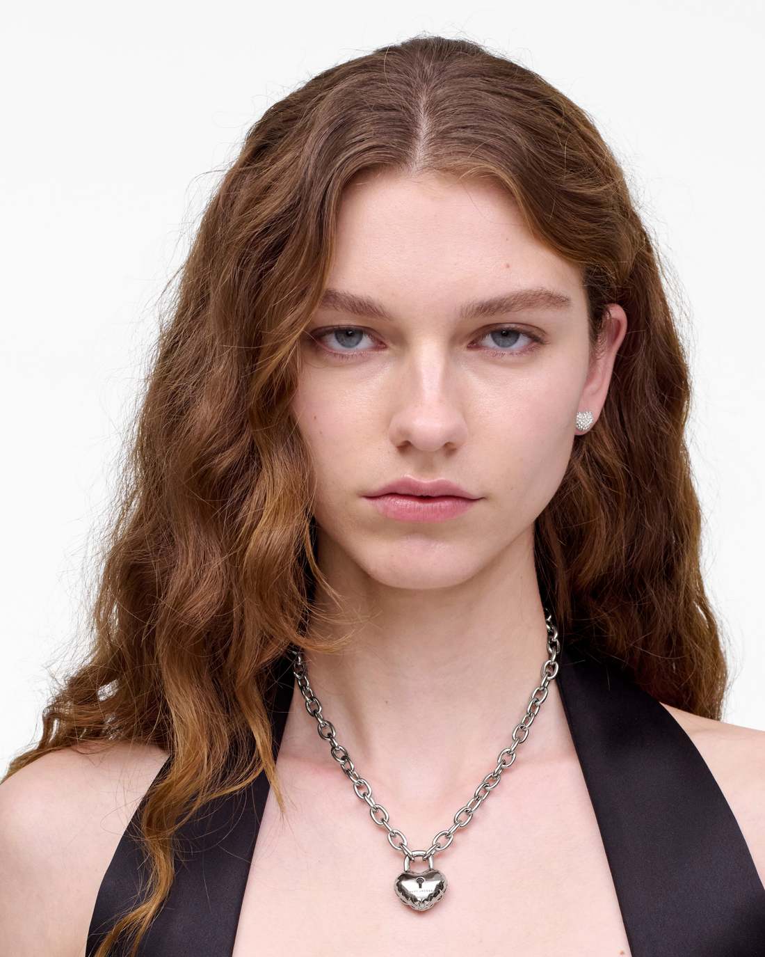 The Heart Balloon Necklace Light Antique Silver - Marc Jacobs Featured