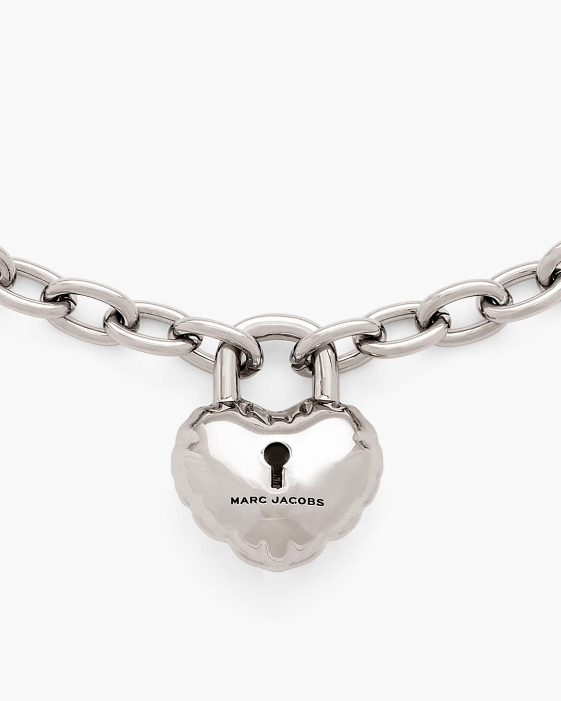 The Heart Balloon Necklace Light Antique Silver - Marc Jacobs Featured