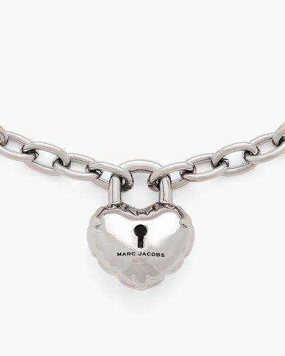 The Heart Balloon Necklace Light Antique Silver - Marc Jacobs Featured
