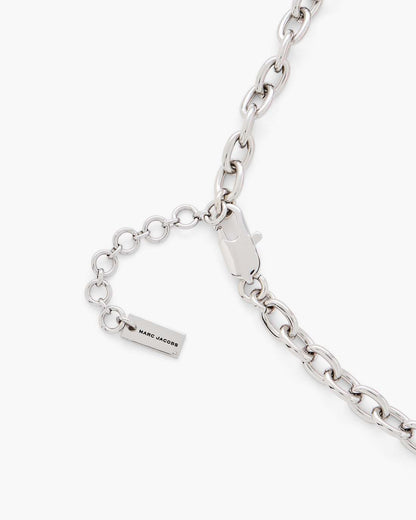 The Sticker Charm Statement Necklace Silver Multi - Marc Jacobs Trending